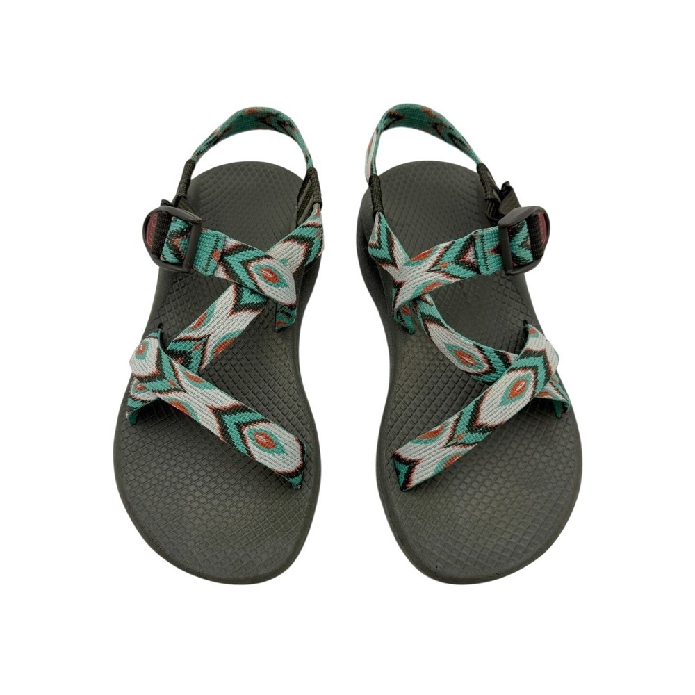 Chaco Womens 6 Feathered Night Aztec Double Strap Hiking Sport Z/Cloud Sandals